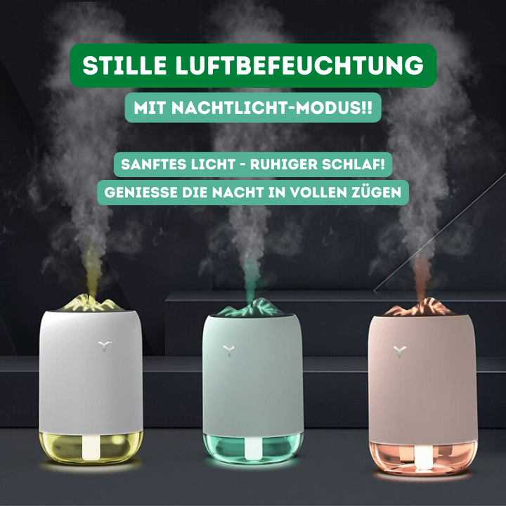 Mini Luftbefeuchter Stille Luftbefeuchtung bei Nacht
